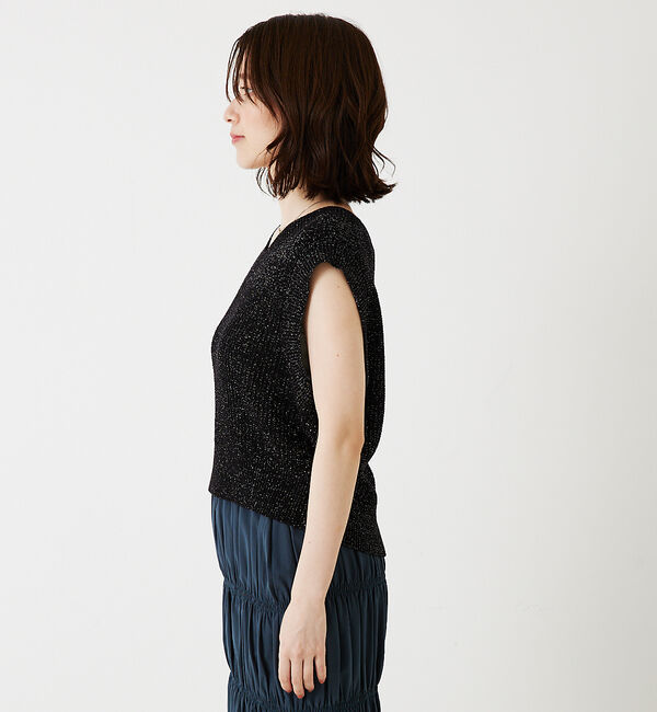 abahouse mavie「片畦ノースリーブ2WAYニット」|ニット・セーター|