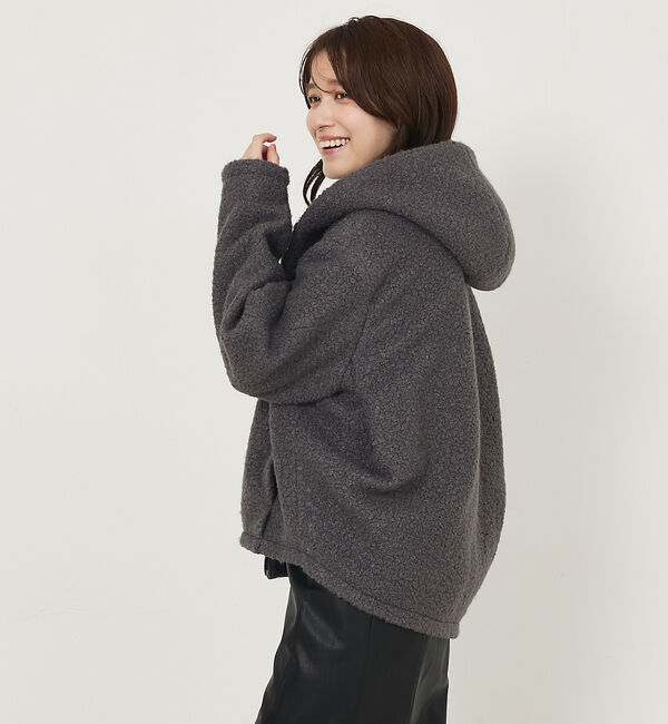 abahouse mavie「ブークレーフーディージャケット」|ブルゾン・スタジャン|