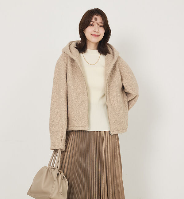 abahouse mavie「ブークレーフーディージャケット」|ブルゾン・スタジャン|