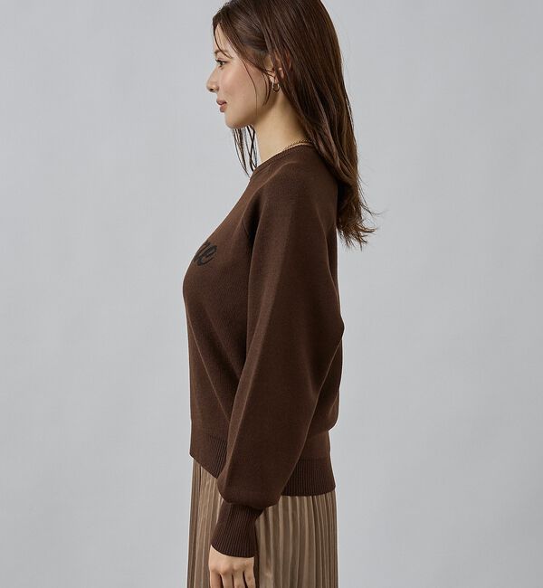 abahouse mavie「【新色追加】ロゴジャガードニット」|ニット・セーター|