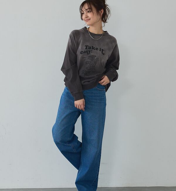 abahouse mavie「ラグランプリントプルオーバー」|Tシャツ・カットソー|