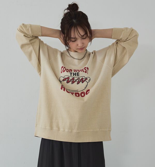 abahouse mavie「ラグランプリントプルオーバー」|Tシャツ・カットソー|