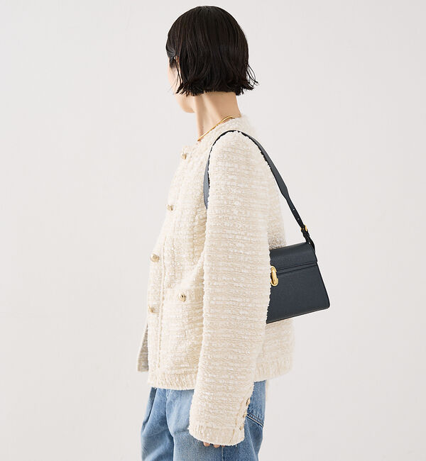 The Store by C' 「【COCUCA】クルーネックツイードジャケット」|ノーカラージャケット|