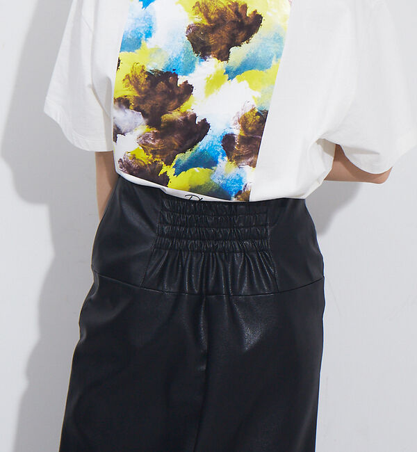 NOMINE「ペンシルフェイクレザースカート」|スカート|