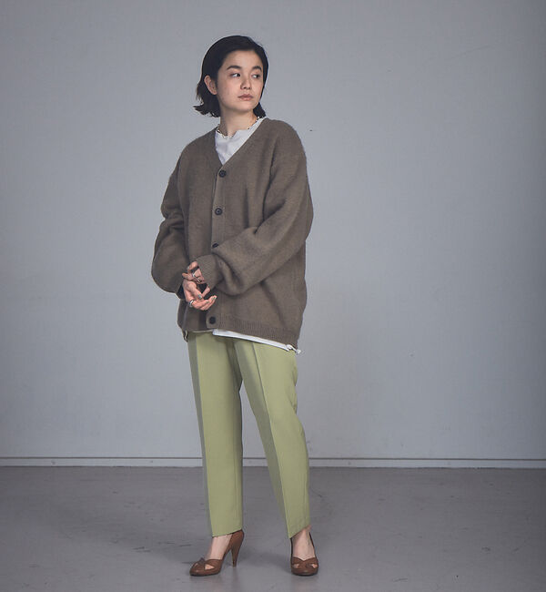 NOMINE「モヘアライク シャギーオーバーサイズ カーディガン レディース」|カーディガン|