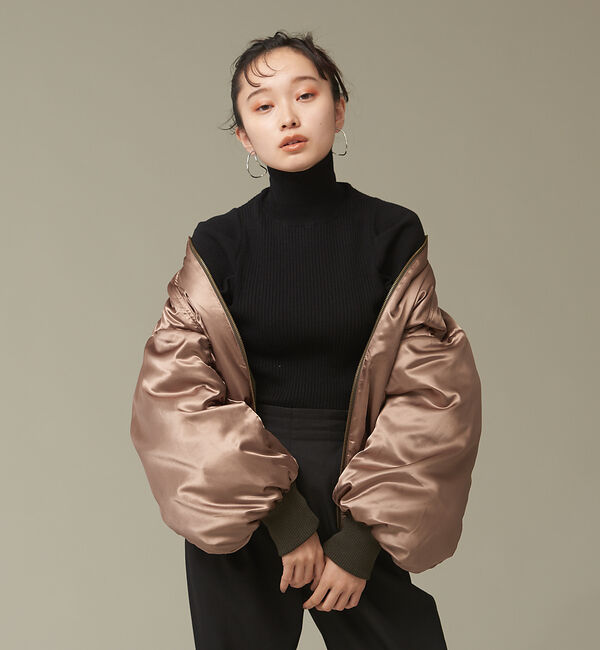 NOMINE「ボリュームスリーブタートルニット」|ニット・セーター|