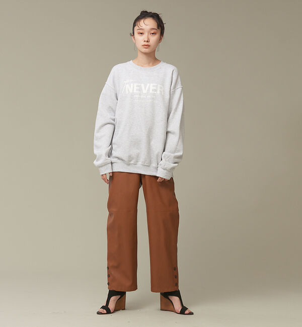 NOMINE「フェイクレザーベイカーパンツ」|カーゴ|