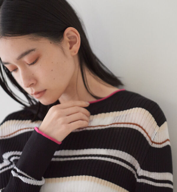 NOMINE「シアーボーダーニット」|ニット・セーター|