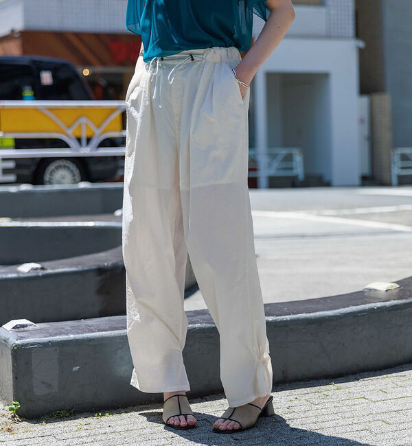 NOMINE「【セットアップ着用可】ワッシャーバックドロストパンツ」|その他|ホワイト