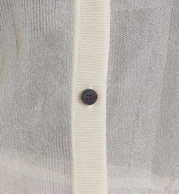 NOMINE「ジャガード シアー ニットカーディガン」|カーディガン|