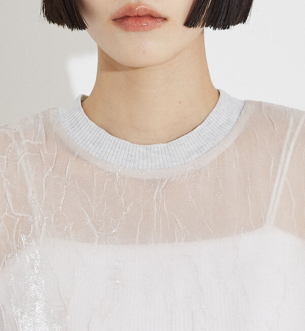 NOMINE「【セットアップ着用可】シャイン リンクル Ｔシャツ」|Tシャツ・カットソー|