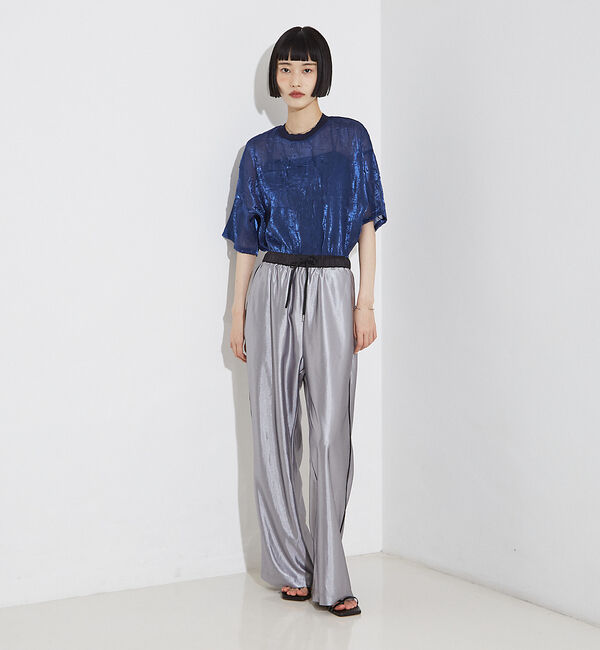 NOMINE「【セットアップ着用可】シャイン リンクル Ｔシャツ」|Tシャツ・カットソー|