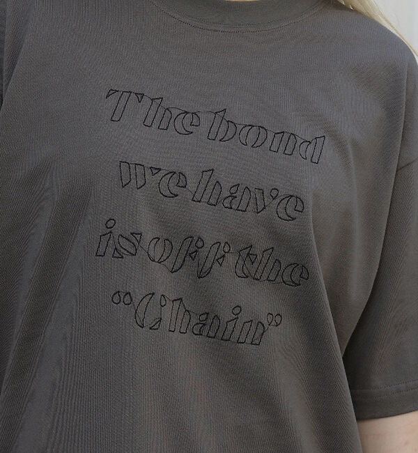 NOMINE「【ユニセックス】刺繍 ロゴ Tシャツ」|Tシャツ・カットソー|