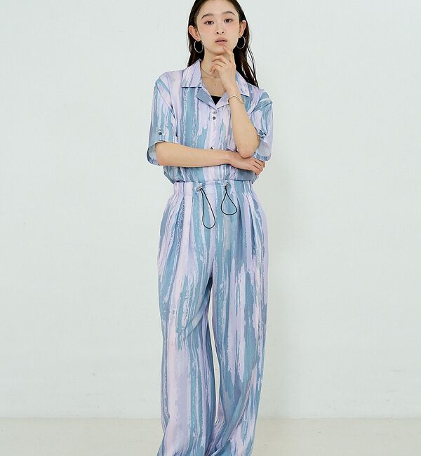 NOMINE「【セットアップ対応】ペイント柄 開襟シャツ【予約】」|シャツ・ブラウス|