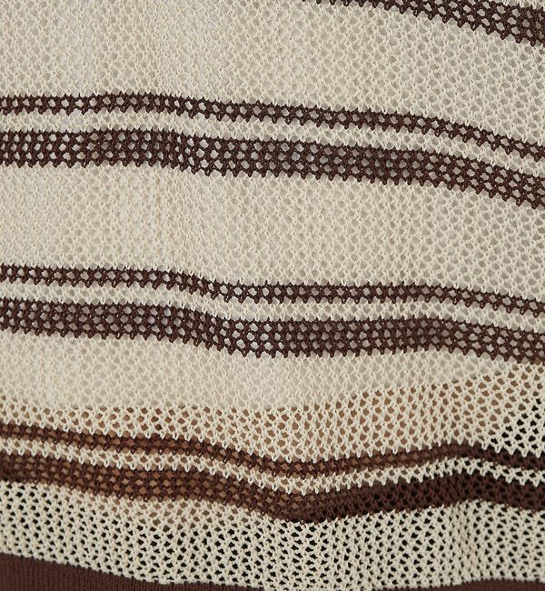 NOMINE「メッシュ ポロニット【予約】」|ニット・セーター|