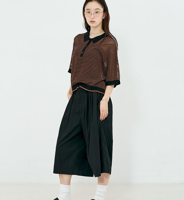 NOMINE「メッシュ ポロニット【予約】」|ニット・セーター|