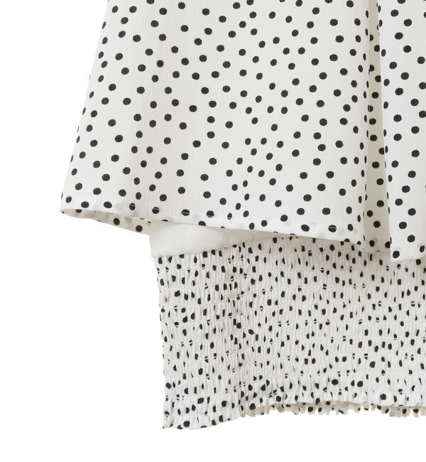 TIARA「ランダムドットノースリーブブラウス」|シャツ・ブラウス|