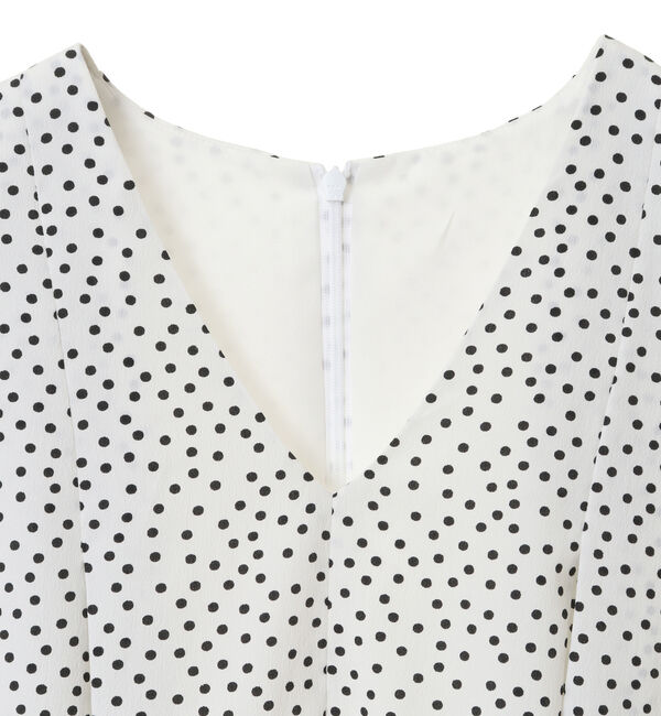 TIARA「ランダムドットノースリーブブラウス」|シャツ・ブラウス|