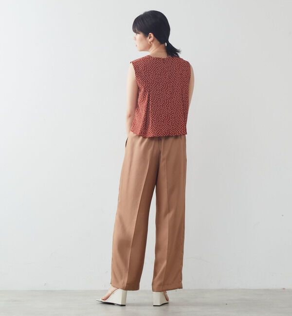 TIARA「ランダムドットノースリーブブラウス」|シャツ・ブラウス|