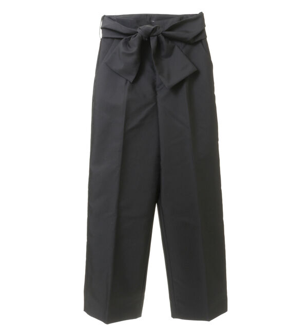 TIARA「リボンベルトワイドパンツ」|その他|ブラック