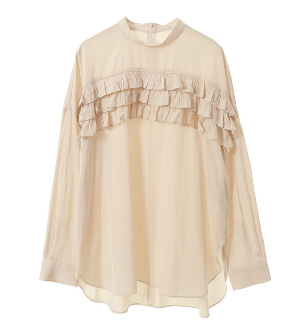 TIARA「ラインフリルブラウス」|シャツ・ブラウス|