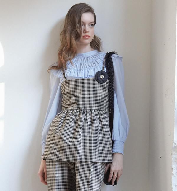 TIARA「ペプラムキャミソール」|シャツ・ブラウス|ギンガム