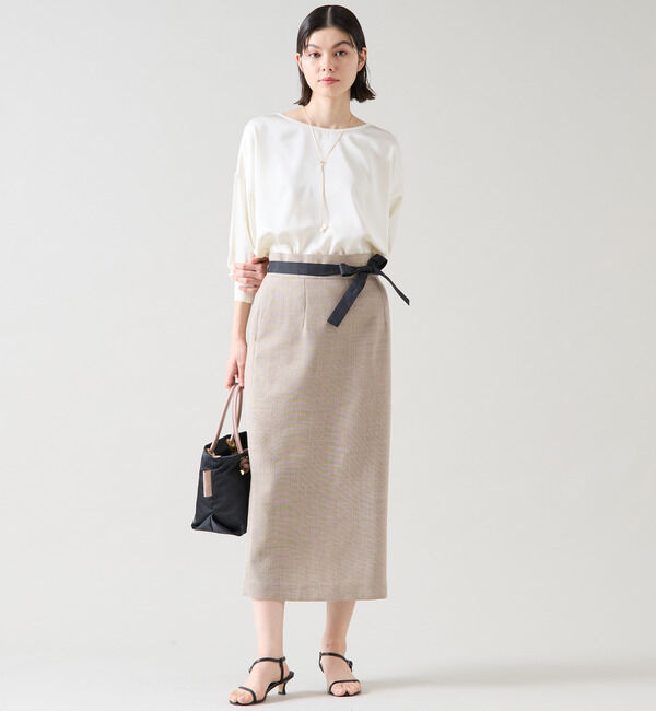 TIARA「リブトリミングトップス」|ニット・セーター|