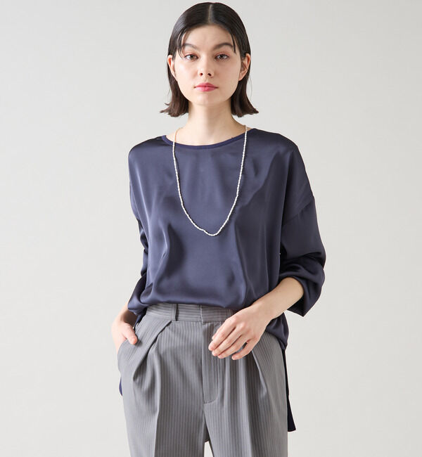 TIARA「リブトリミングトップス」|ニット・セーター|