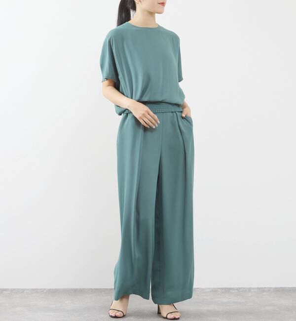 TIARA「センタープレスタックワイドパンツ（セットアップ可）」|その他|