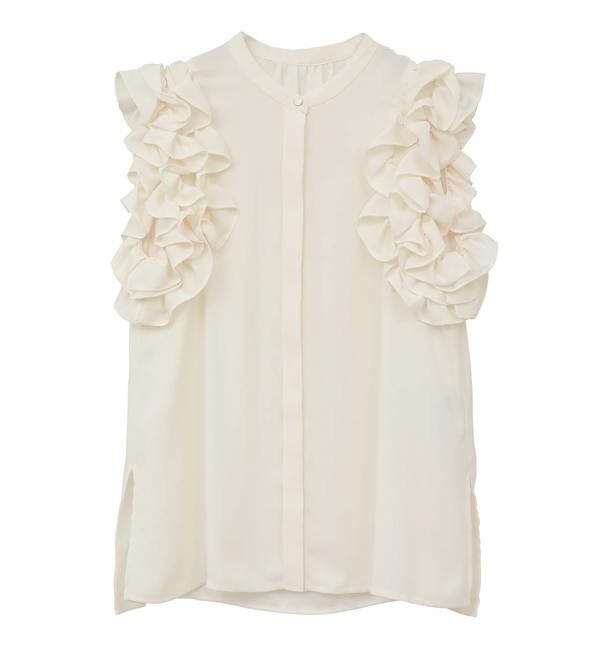 TIARA「サイドフリルブラウス（セットアップ可）」|シャツ・ブラウス|