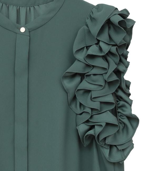 TIARA「サイドフリルブラウス（セットアップ可）」|シャツ・ブラウス|