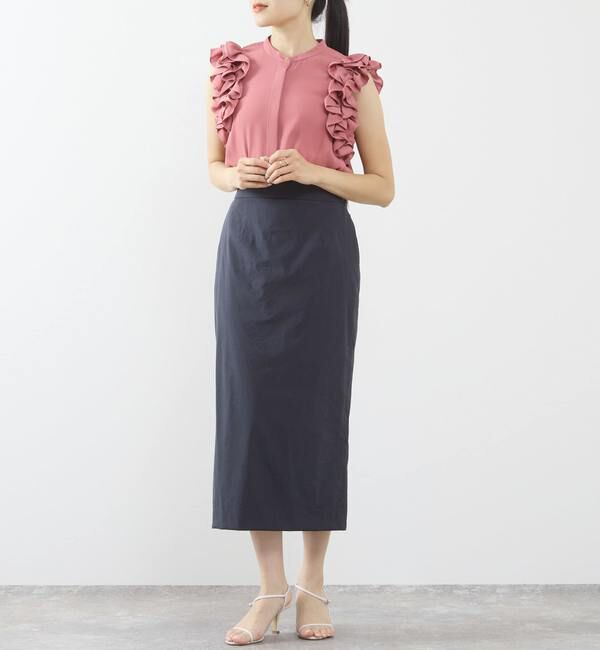 TIARA「サイドフリルブラウス（セットアップ可）」|シャツ・ブラウス|