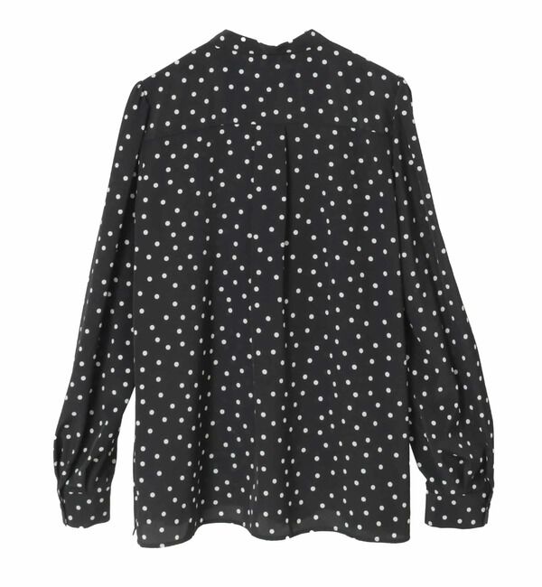TIARA「ドットプリントフリルブラウス」|シャツ・ブラウス|