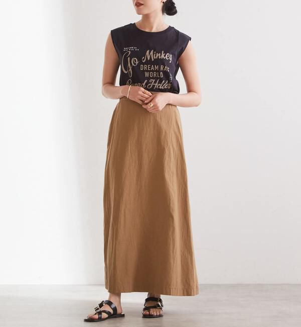 Liesse「Aラインロングスカート（セットアップ対応可）」|スカート|