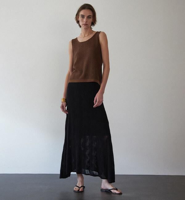 Liesse「ラメニットタンクトップ」|ニット・セーター|