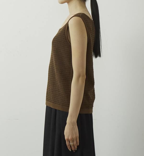 Liesse「ラメニットタンクトップ」|ニット・セーター|