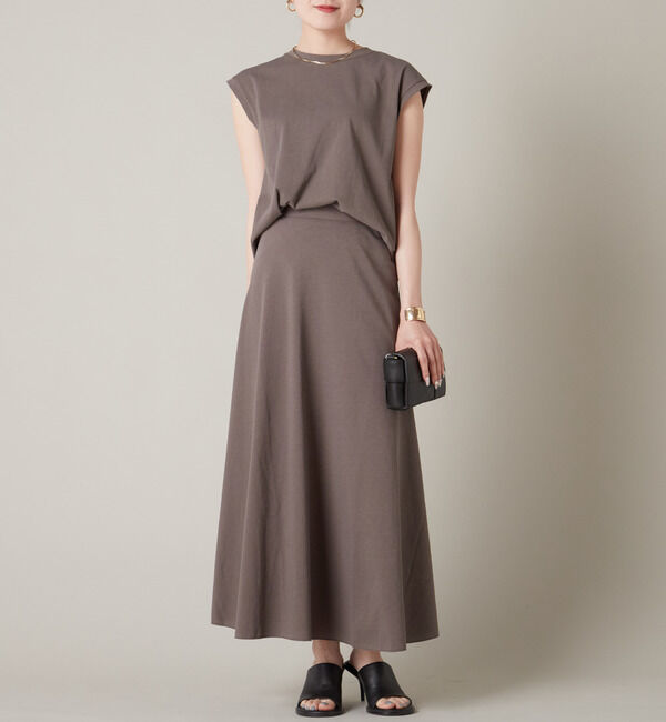 Liesse「カットソーフレアスカート（セットアップ対応）」|スカート|