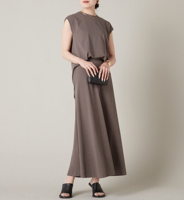 Liesse「カットソーフレアスカート（セットアップ対応）」|スカート|