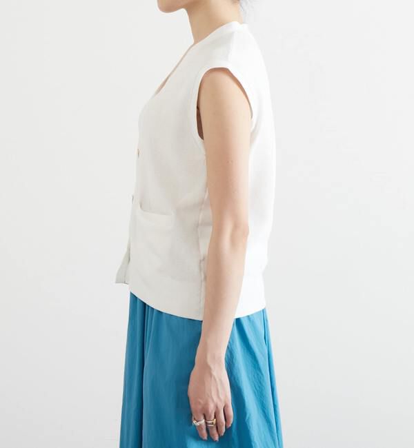 Liesse「V開きニットベスト」|ベスト・ジレ|