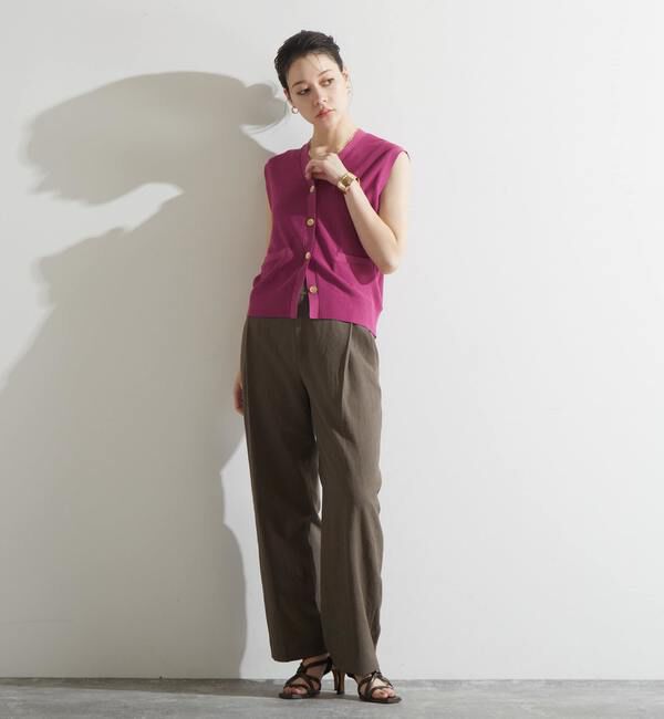 Liesse「V開きニットベスト」|ベスト・ジレ|