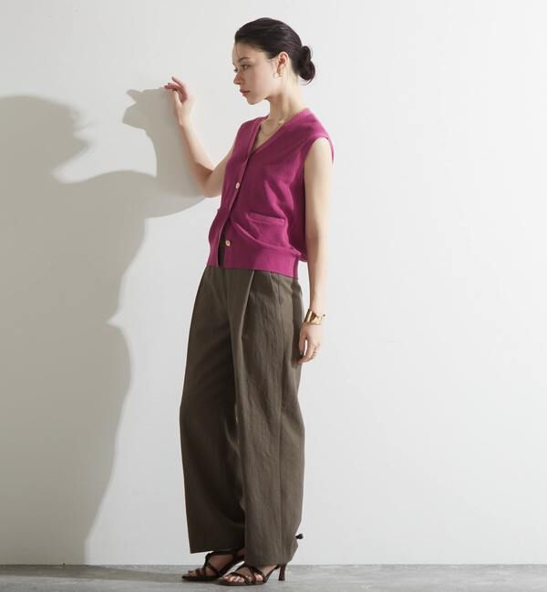 Liesse「V開きニットベスト」|ベスト・ジレ|