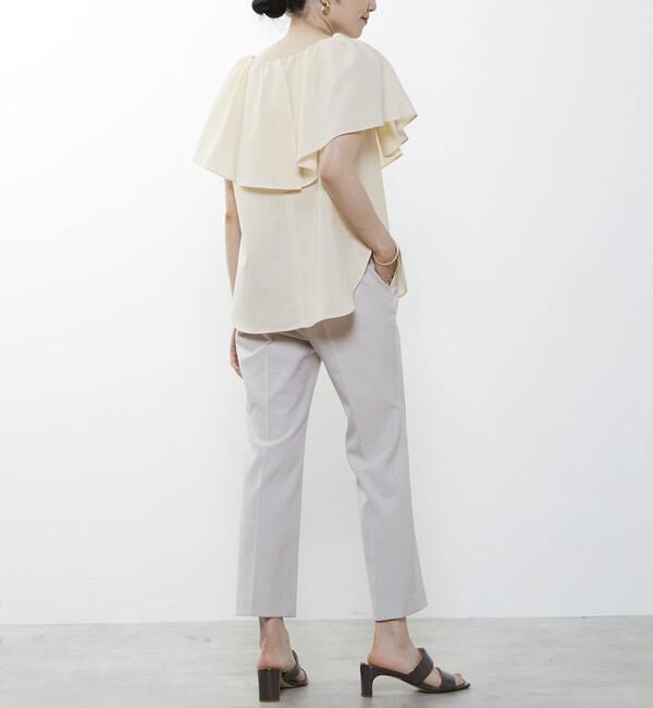 Liesse「ケープカラーブラウス」|シャツ・ブラウス|