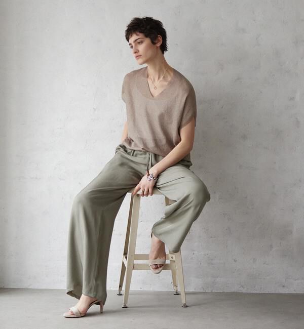 Liesse「ドロストワイドパンツ（セットアップ対応）」|その他|