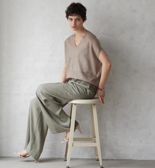 Liesse「ドロストワイドパンツ（セットアップ対応）」|その他|