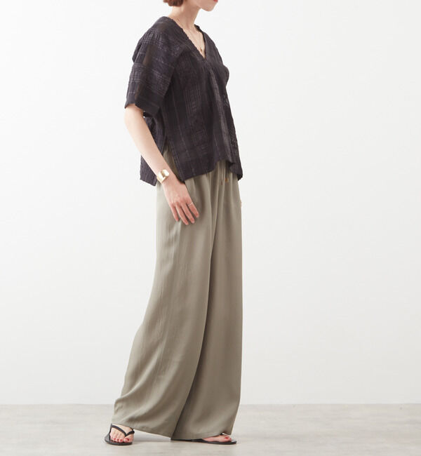 Liesse「ドロストワイドパンツ（セットアップ対応）」|その他|