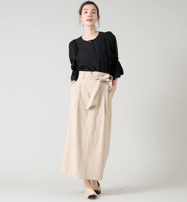 Liesse「袖フリルブラウス」|シャツ・ブラウス|