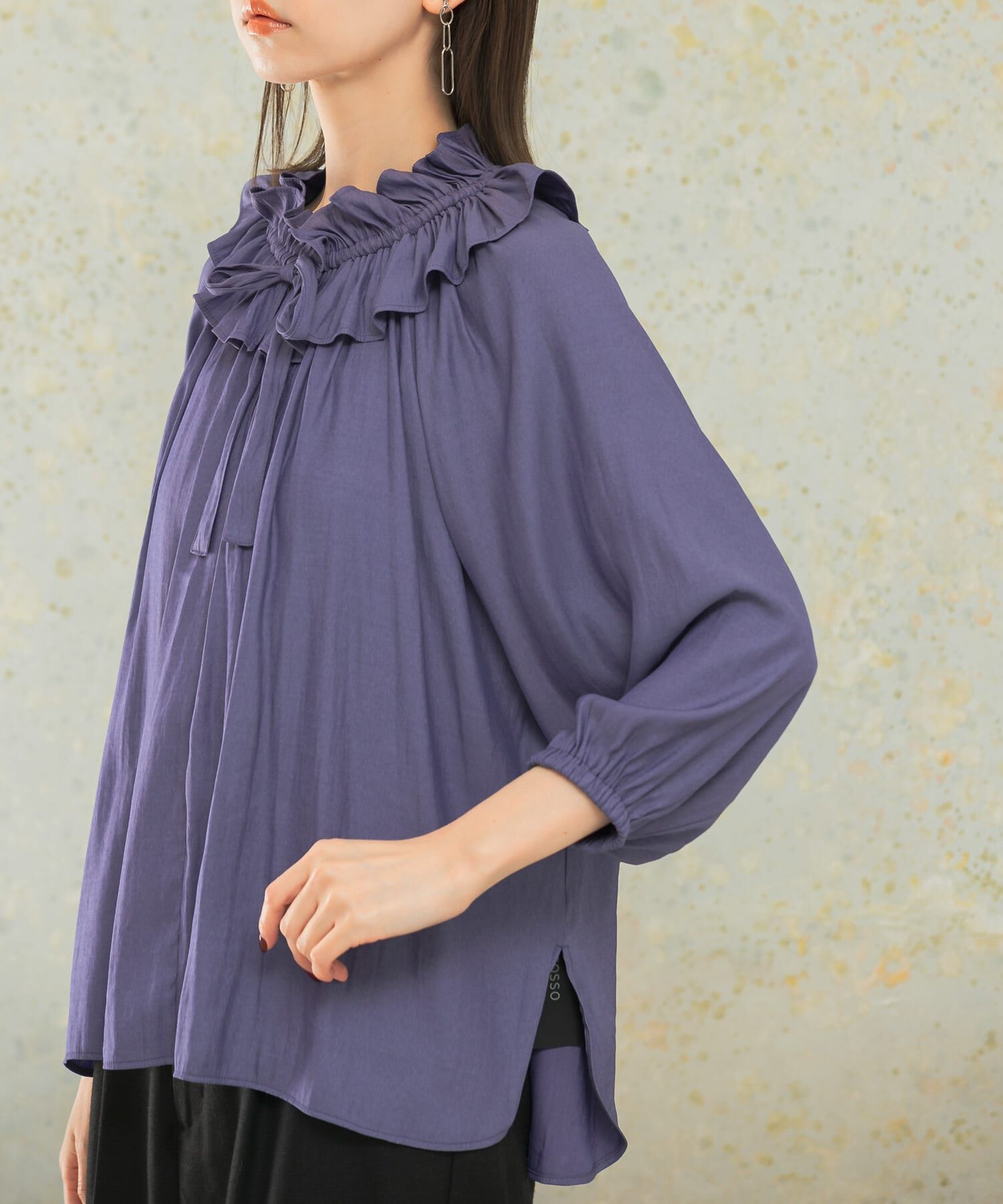 URBAN RESEARCH ROSSO「フリルギャザーブラウス」|シャツ・ブラウス|