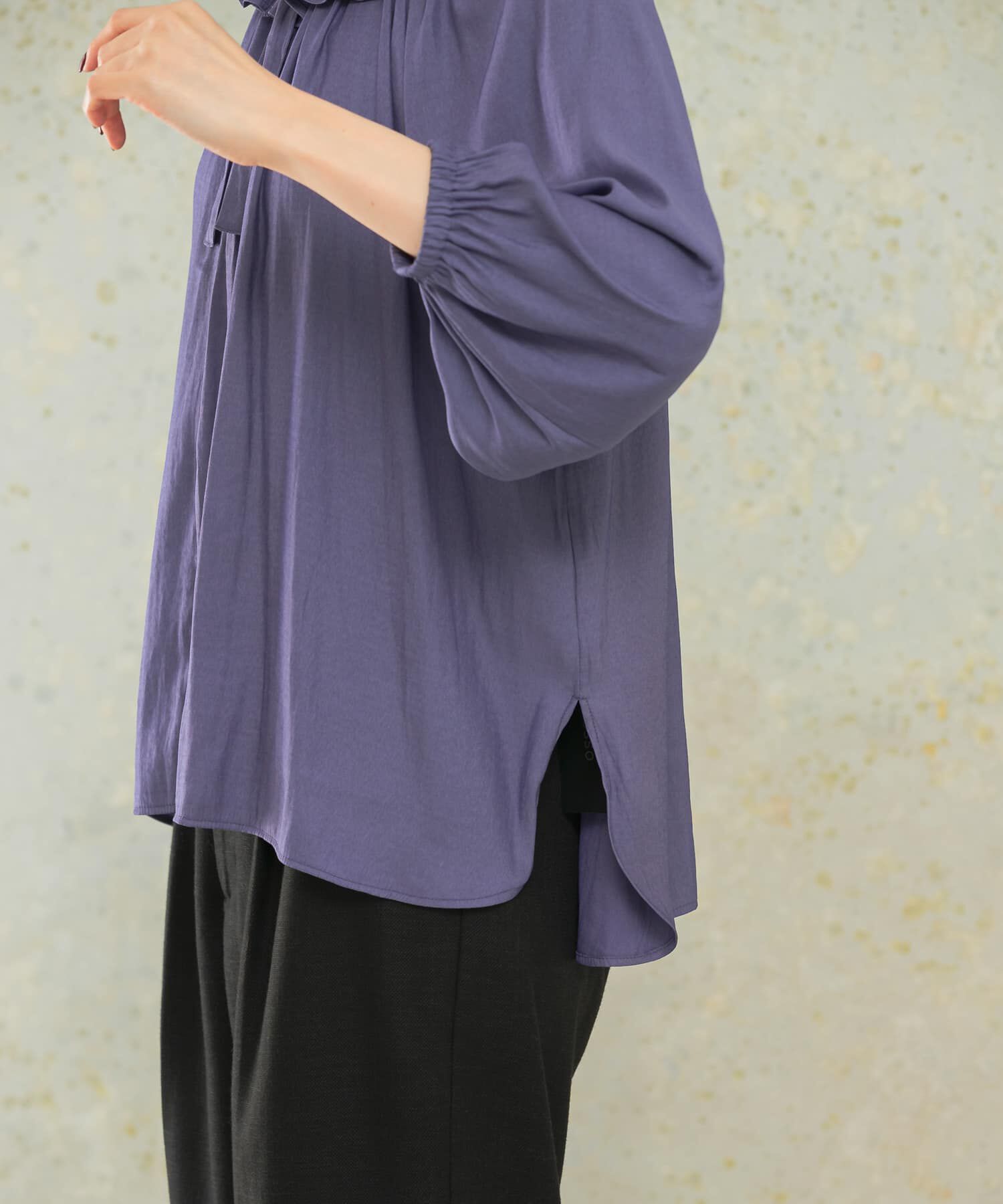 URBAN RESEARCH ROSSO「フリルギャザーブラウス」|シャツ・ブラウス|