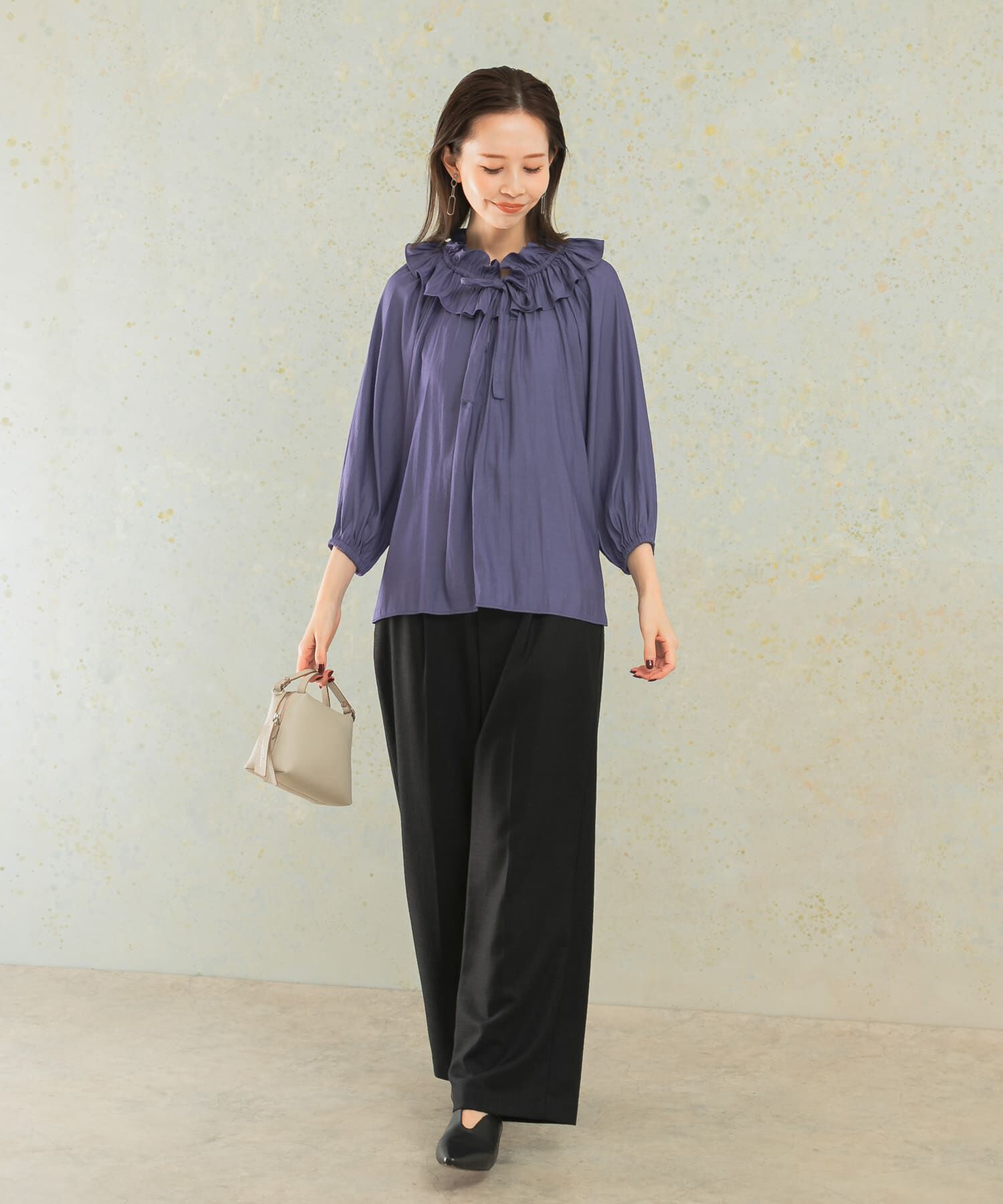 URBAN RESEARCH ROSSO「フリルギャザーブラウス」|シャツ・ブラウス|