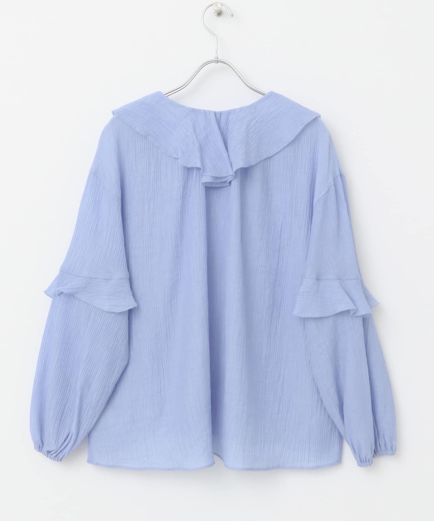 URBAN RESEARCH ROSSO「『WEB/一部店舗限定カラー』楊柳フリルブラウス」|シャツ・ブラウス|